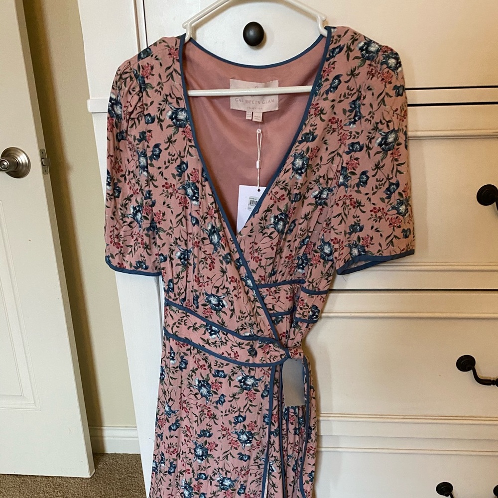 Gal meets glam wrap dress